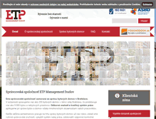 Tablet Screenshot of etp-mb.sk